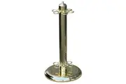 Metal Pool Snooker Billiard Table Cue Floor Stand Rack Brass Gold Colour