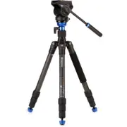 Benro HFTA28CS4H Hybrid Carbon Fiber Tripod S4H Pan/Tilt Head Max Height:63.4"