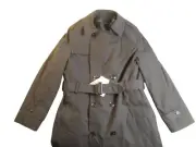 Defense Logistics Agency Trench Coat Jacket Men's 38L Black Garrison Collection