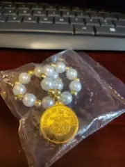 Mardi Gras Krewe Of Centurions Faux pearl bracelet