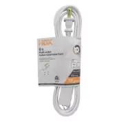 6 ft. 16/2 in. Extension Cord Cube Tap in White , 2 Pack