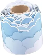 Generic Cloud Bulletin Board Border Cloud-Themed Border Handcrafts Kindergarten Ornament for Store Office Classroom Preschool Wall