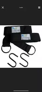 Vivere Brand 2 PCS Hammock Tree Straps with S-Hook