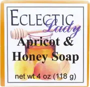 Apricot and Honey Glycerin Soap by Eclectic Lady, 4 oz Bar