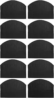 [Ipetboom] 10Pcs Adjustable Kitchen Chef Hats Disposable Nonwovens Restaurant Hats for Chefs Bakers Catering Schools Lightweight Skin Friendly Design Oil Breathable Black