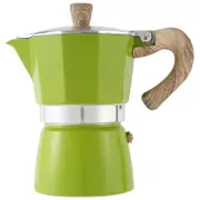 Aluminum Italian Moka Espresso Coffee Machine Filter Stove Pot 3 Cups(green)