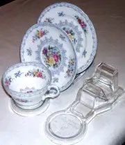 30 CUP, SAUCER AND PLATE ' DISPLAY STANDS - AUSTRALIAN MADE- CLEAR