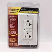Cooper Wiring Devices ShockSentry GFCI Plug with Wall Plate