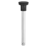12x100mm Quick Release Pins with Round Knob, Chrome-Plated Carbon Steel, Silver