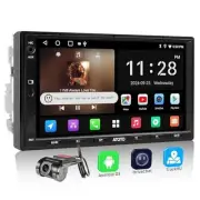 A5L Android Double DIN Car Stereo with Front DVR Dash Cam, 7 inch Wireless