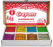Crayon Bulk Class Pack 400Ct 8 Assorted Colors, Back to School Supply List Essen