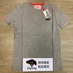 跩狗嚴選 極度乾燥 SUPERDRY 經典刺繡小LOGO 合身版型 T恤 T-SHIRT 純棉 短袖 灰色 素T TEE 上衣