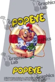 Replacement Game Cartridge Label - Popeye for Atari 2600