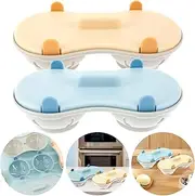 2Pcs Egg Poacher, 2 Cavity Microwave Egg Cooker, Poached Egg Cups, Breakfast Double Row Egg Cooker, Heat Resistant Egg Poached Maker, Egg Steamer Kitchen Cooking Gadgets