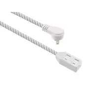 HDX 10 Ft. 16-Gauge/2 White Braided Extension Cord NEW LOT 2103