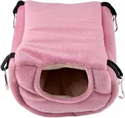 Plush Fluffy Swing Bed for Pet Bird, Parrot Nest, Winter for Parakeet Cockatiel Lovebird for Keepping Your Pet Bird Warm and Comfortable(Small)