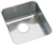Elkay ELUHAD131655 Lustertone 16" Undermount Single Basin - Stainless Steel