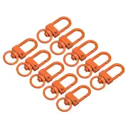 Swivel Clasps Snap Hook, 33x13mm Lobster Claw Clasp for DIY Orange 16Pcs