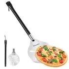 8 Inch Perforated Pizza Peel, Round Pizza Turning Peel Stainless Steel Spatul...