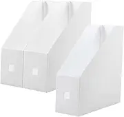 ERINGOGO 3Pcs Desktop Magazine Organizer Storage Box File Holder Rack for Office and Design Document Organizer for Magazines Documents and Stationery