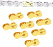 CENZICOM 8 Pairs Bicycle Missing Link, 6/7/8/9/10/11/12 Speed Bike Chain Connector Lock Set, MTB Road Bicycle Connector for Quick Master Link Joint Chain pin (10 Speed)