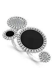 LAGOS Maya Diamond Circle Statement Ring