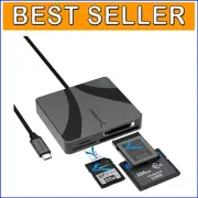 Lightweight USB-C Multi-Card Reader: Fast Access to CFexpress & microSD Formats