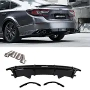 Black Rear Bumper Diffuser +Exhuast Pipe For Honda Accord 10th 2018-2019 AKASAKA
