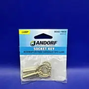 Jandorf Brass Finish Lamp Socket Key 60142