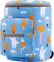 Stroller Diaper Caddy Organizer,Baby Stroller Nursery Storage Bag - Stroller Bag with Strap and Front Zippered Pocket for Phone, Diapers, Wipes & Toys