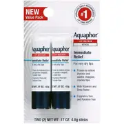 Aquaphor Lip Repair Stick, Lip Balm, 2 Pack