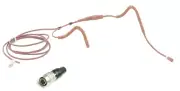 Mini Sweat Resistant Cocoa Brown Color Headset Mic for Audio-Technica Wireless