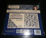 Tattered Lace Embossing Folder Set 'Lace Daffodil' includes 4 embossing Folders