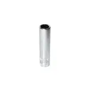 SP Tools 1/4" Drive Deep Socket - 7/16" 12 Point SAE Individual Cr-V Steel