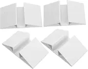 SOLUSTRE 4pcs Isolation Fence Reinforcement White Configurable Gate Panel Triangle Fence Support Gate Foot Stand Plastic