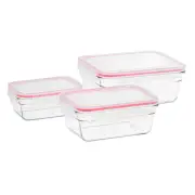 Glasslock 3 Piece Oven Safe Glass Container Set