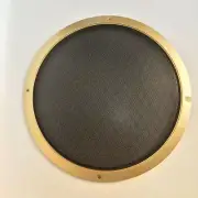 10" Speaker Cover Gold Frame Black Metal Mesh For Grill Car Audio DJ PA Speaker