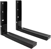 Komost Microwave Bracket Wall Mount, Universal Microwave Shelf Stand, Retractable Folding Oven Bracket Holder for Kitchen, Set of 2