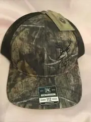 Mossy Oak Original 112 Trucker Adjustable Cap Mt. Dew & Deer Patch NEW!!