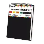 Sketch Book 8.5" x 11", 100 Sheets Hardcover Sketchbook, 68 lb /100 GSM Drawi...