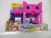 Fisher Price Imaginext DC Super Friends Catwoman Playhouse Pink Cat Bike Kitty