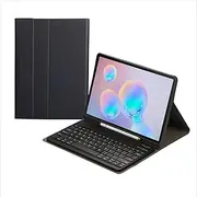 Keyboard Case for Samsung Galaxy Tab A8 10.5 inch 2021 Model (SM-X200/X205/X207), Shockproof Stand Cover with Detachable Color Keyboard & S Pen Holder (Black)