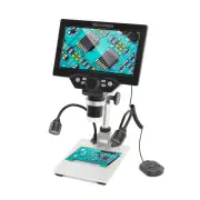 Multilingual High-Definition B1200 Digital Microscope with 12MP Camera 1200X Magnification Adjustable Stand LED Lights P