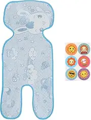 Seat Cover for Prams, Breathable Pram Insert, Child Seat Insert, Summer Pushchair Cooling Mat, Seat Insert for Child Seat, Universal Set, Cooling Mat for Baby Seats