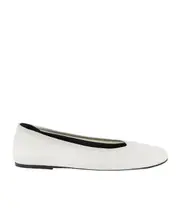 Logo flat shoes 37,38 White