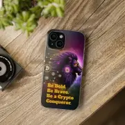 Crypto Conqueror Sleek Resistant Flexi Mobile Back Case For iPhone & Samsung