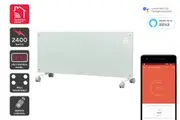 Kogan SmarterHome 2400W Premium Glass Panel Heater (White)