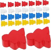 Generic 40pcs Wooden Chess Pieces Games Board Set Replacement Chess Figurines Unique Educational Toy