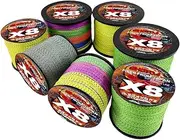 LLEIIshen PE 8 Strands Braid Fishing Line PE Abrasion Resistant Invisible Spotted Freshwater Saltwater Outdoor Fishing Gear/1952