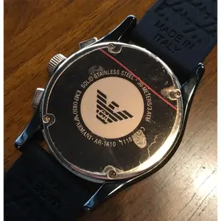 【錶帶家】 EMPORIO ARMANI 正原廠錶帶膠帶 23mm AR-1410 陶瓷錶帶摔破或同尺寸的亞曼尼均可代用